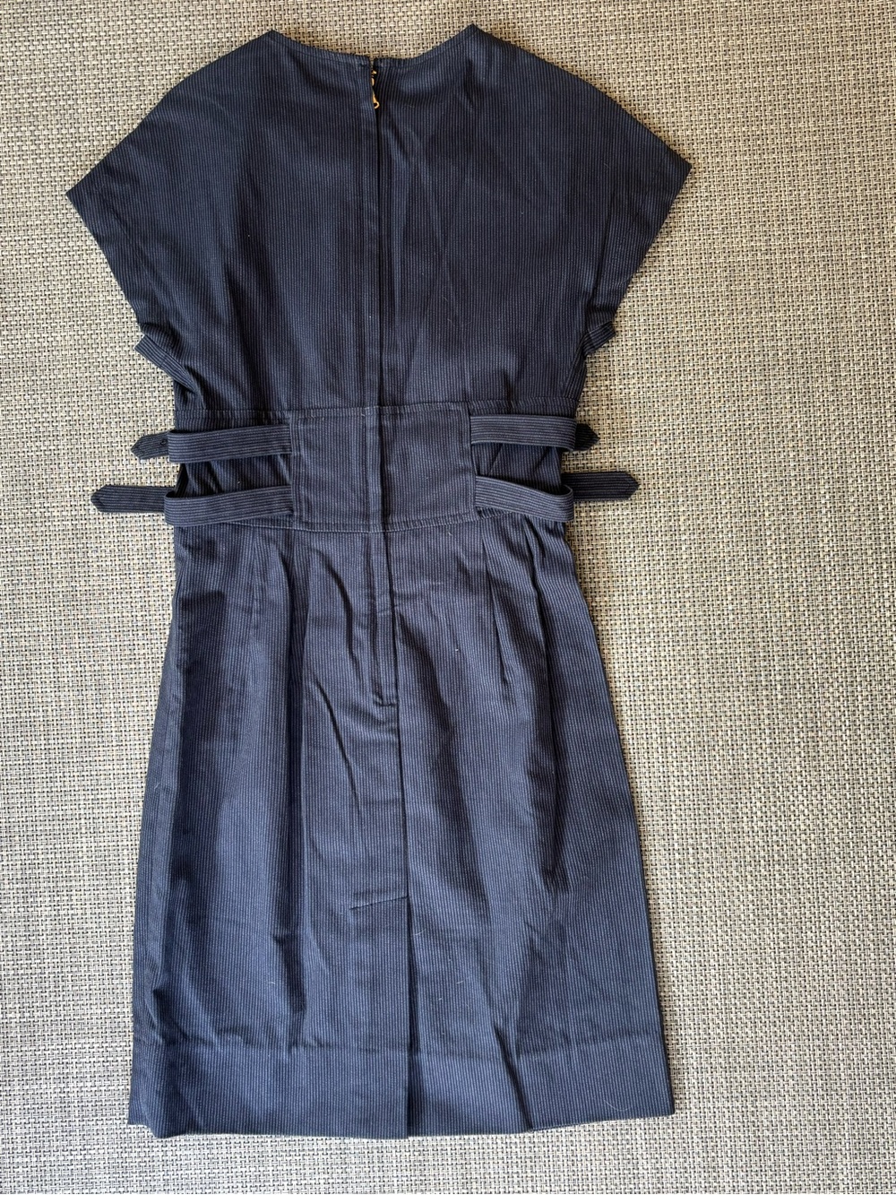 Marc by Marc Jacobs Navy Button-Front Dress with Side Buckles - Picture 7 of 7